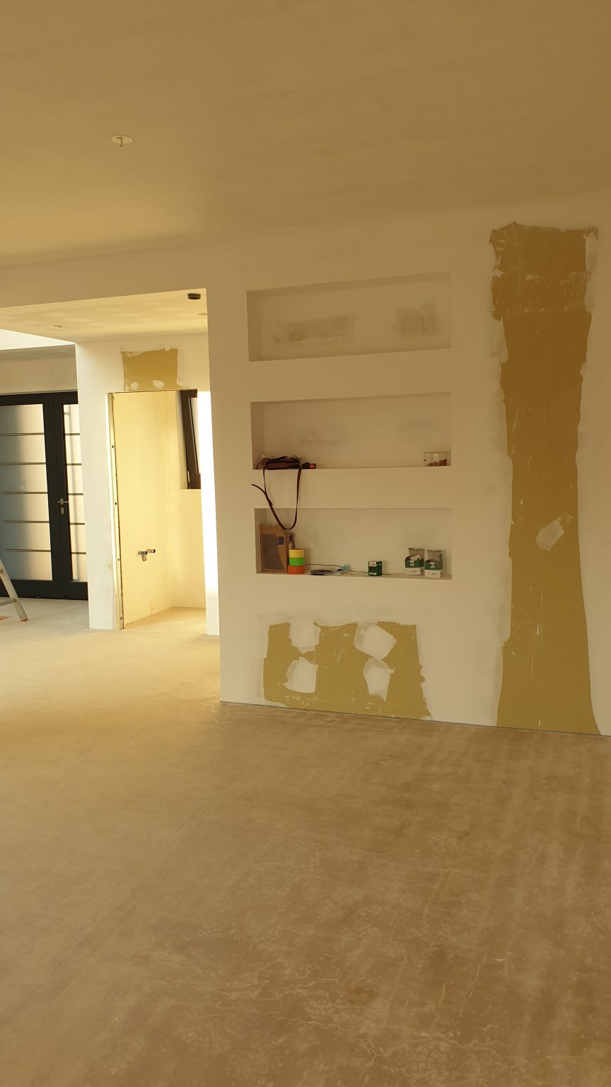 Travaux plâtrerie