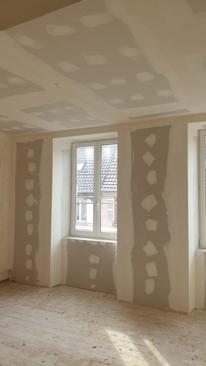 Travaux plâtrerie