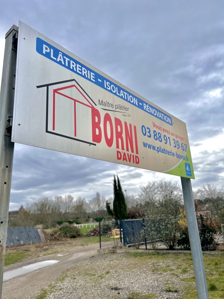 Panneau David Borni Plâtrerie